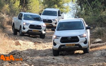 סיכום הדרכת נהיגה בשטח  לאנשי קקל עם טנדרים היילקס של  טויוטה